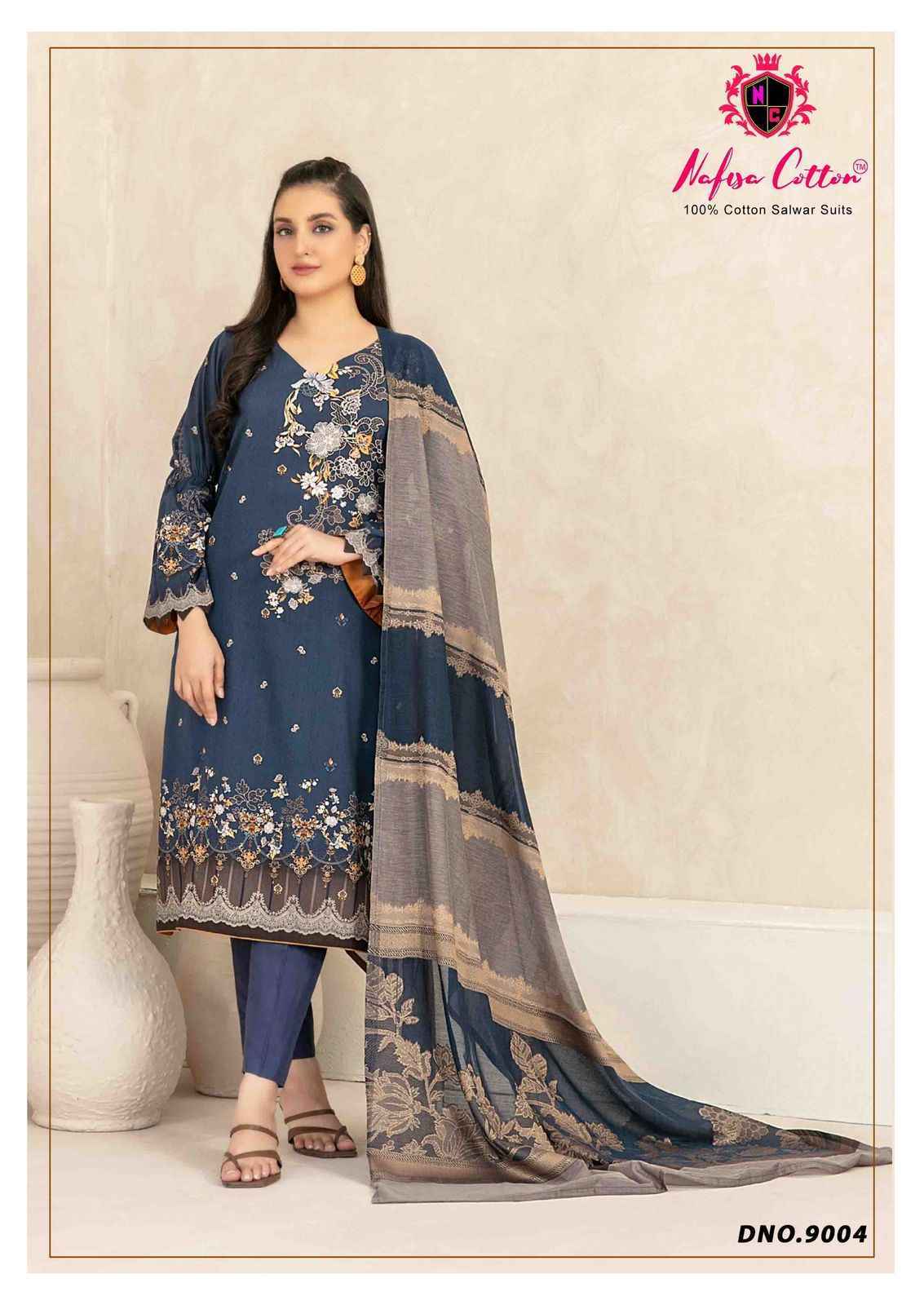 Nafisa Mahera  Vol 9 Cotton Pakistani Suits  ( 6 pcs Catalogue )