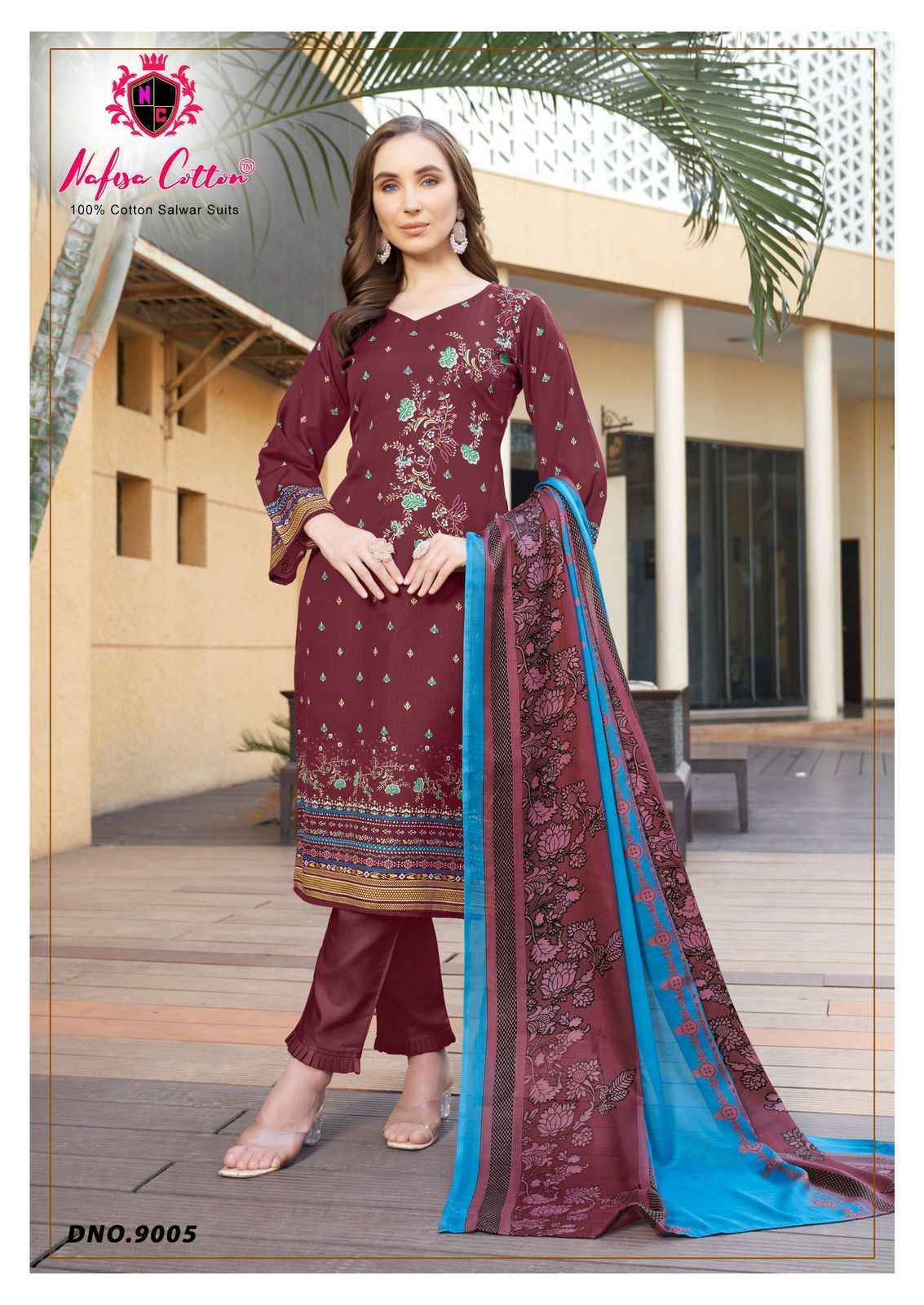 Nafisa Mahera  Vol 9 Cotton Pakistani Suits  ( 6 pcs Catalogue )