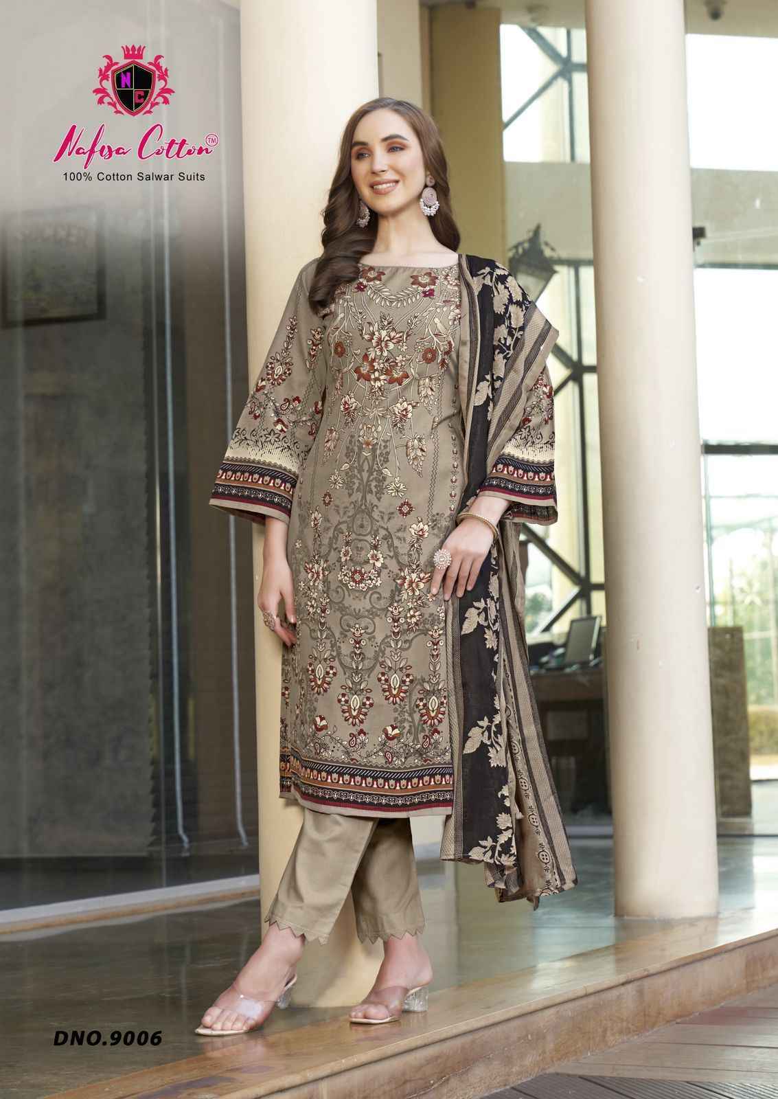 Nafisa Mahera  Vol 9 Cotton Pakistani Suits  ( 6 pcs Catalogue )