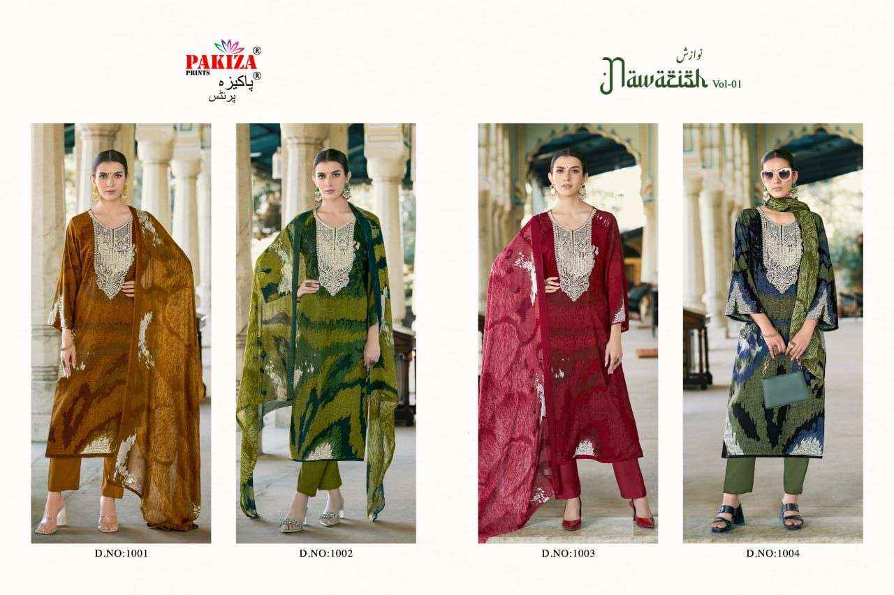 Pakiza Prints Nawazish Vol 1 Fancy Rayon Salwar Suit ( 4 Pcs Catalogue )