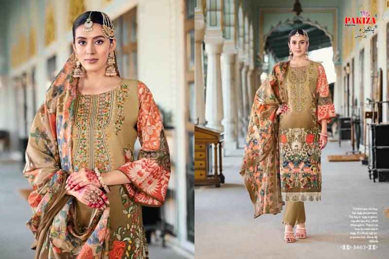Pakiza Prints Nazakat Vol 56 Kashmiri Lawn Dress Material ( 10 Pcs Catalogue )