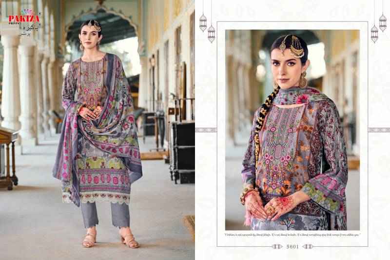 Pakiza Prints Nazakat Vol 56 Kashmiri Lawn Dress Material ( 10 Pcs Catalogue )