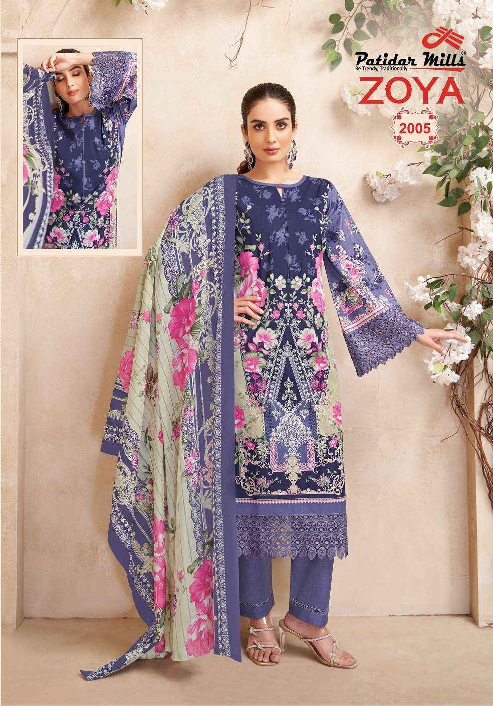 Patidar Zoya Vol 2 Karachi Cotton Pakistani Suits ( 8 Pcs Catalogue )