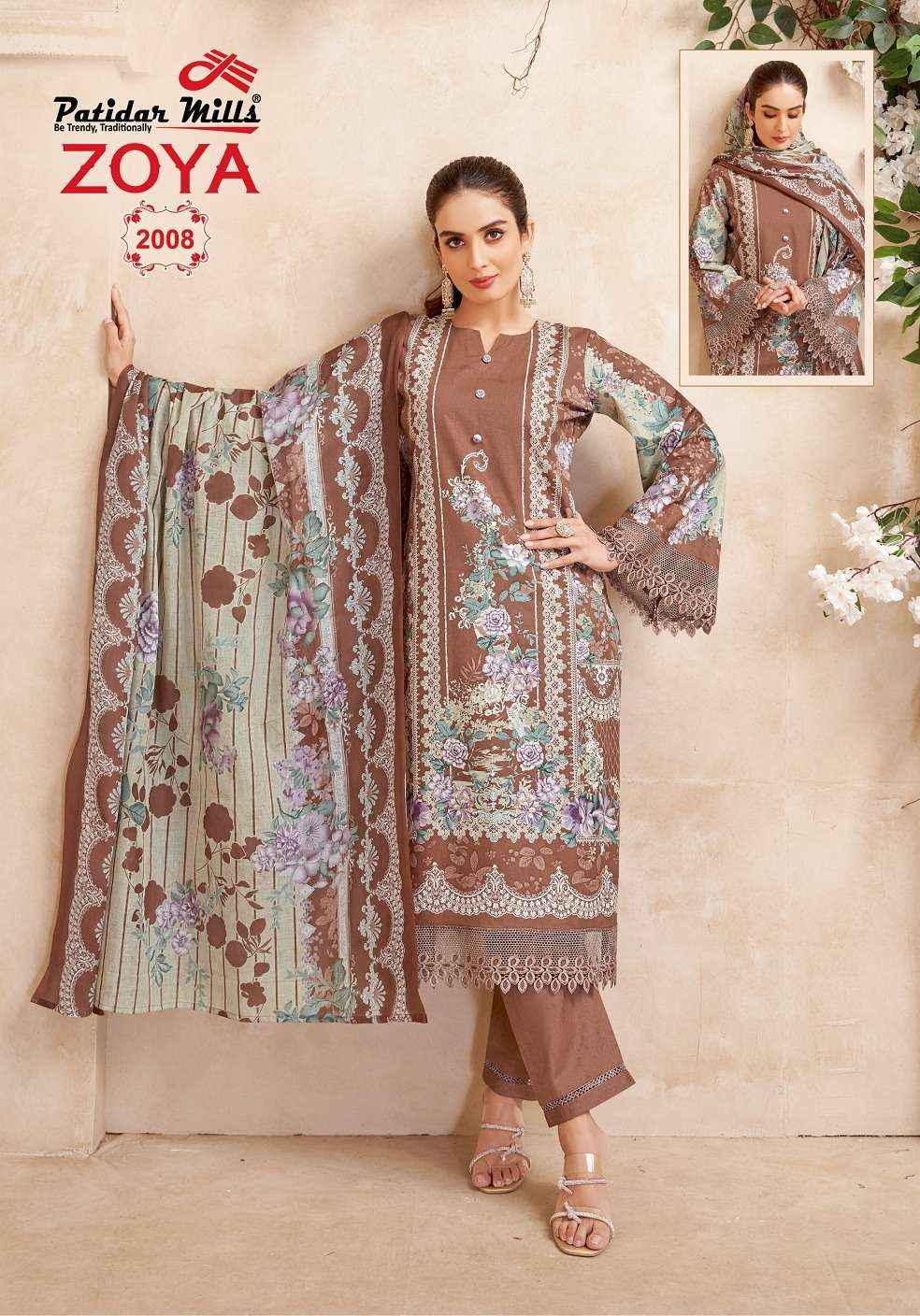 Patidar Zoya Vol 2 Karachi Cotton Pakistani Suits ( 8 Pcs Catalogue )