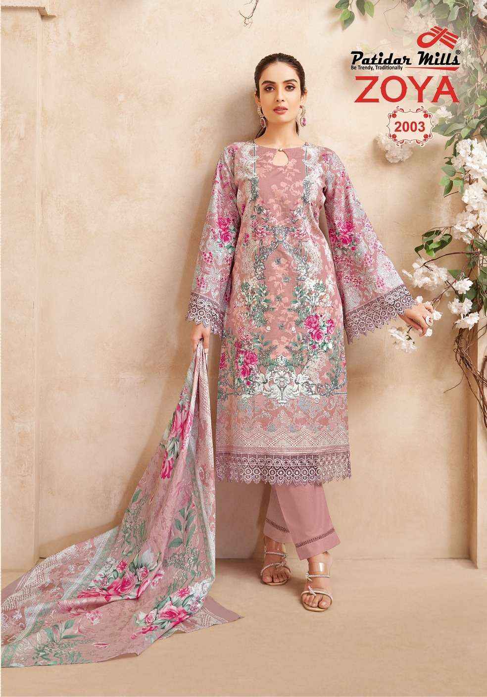 Patidar Zoya Vol 2 Karachi Cotton Pakistani Suits ( 8 Pcs Catalogue )