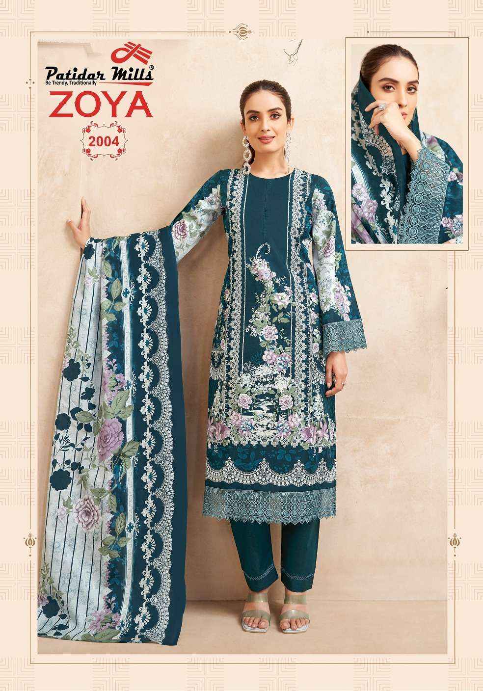 Patidar Zoya Vol 2 Karachi Cotton Pakistani Suits ( 8 Pcs Catalogue )