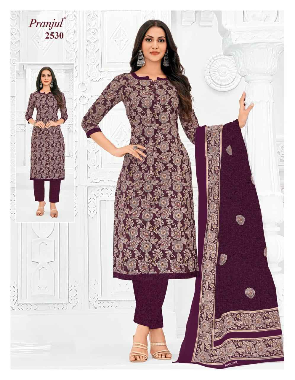 Pranjul Priyanka Vol 25 Pure Cotton Dress Material ( 36 pcs Catalogue )