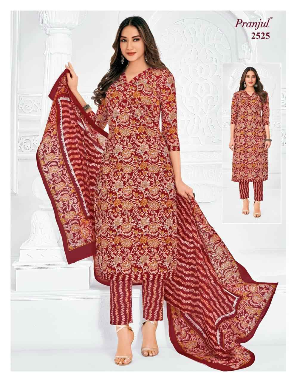 Pranjul Priyanka Vol 25 Pure Cotton Dress Material ( 36 pcs Catalogue )