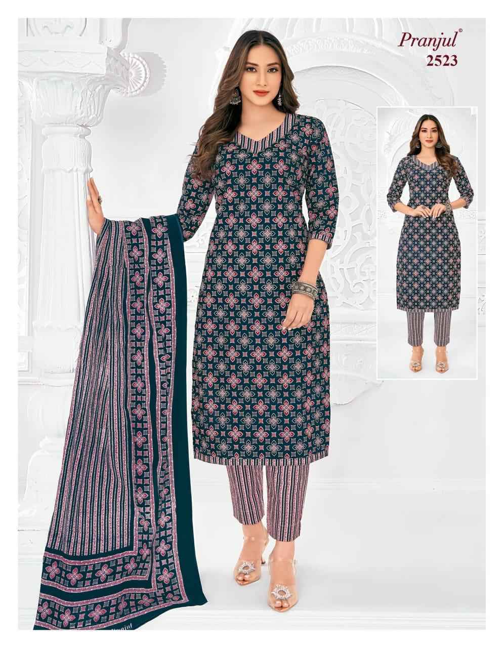 Pranjul Priyanka Vol 25 Pure Cotton Dress Material ( 36 pcs Catalogue )