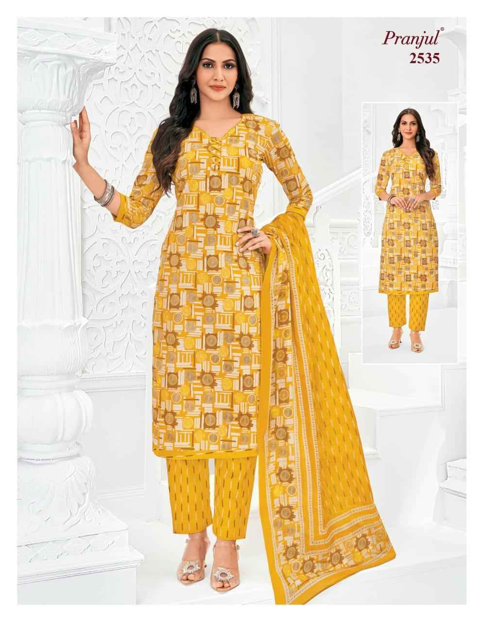 Pranjul Priyanka Vol 25 Pure Cotton Dress Material ( 36 pcs Catalogue )