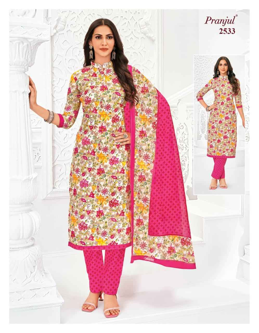 Pranjul Priyanka Vol 25 Pure Cotton Dress Material ( 36 pcs Catalogue )