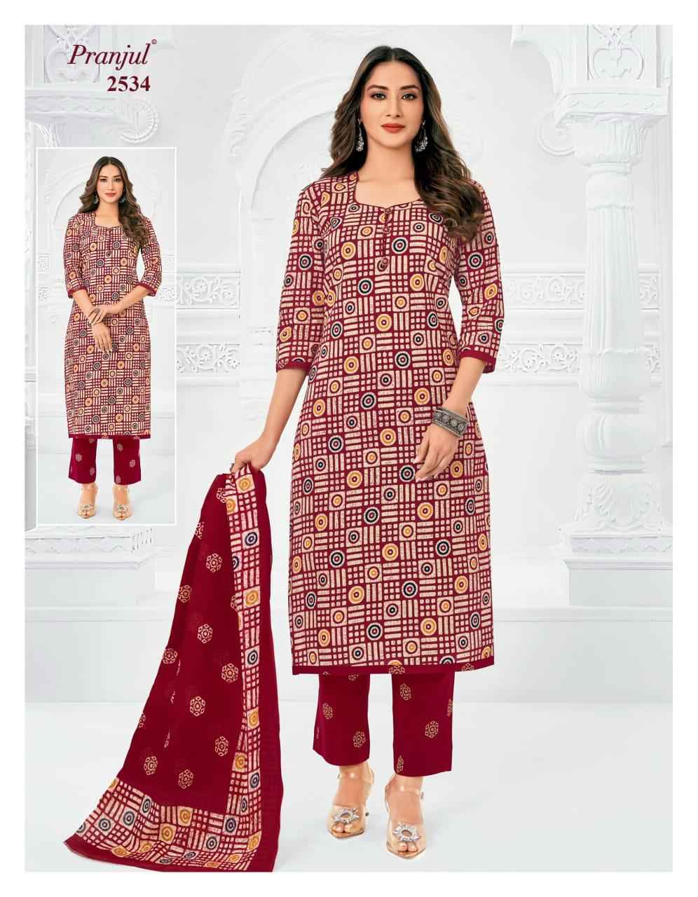 Pranjul Priyanka Vol 25 Pure Cotton Dress Material ( 36 pcs Catalogue )