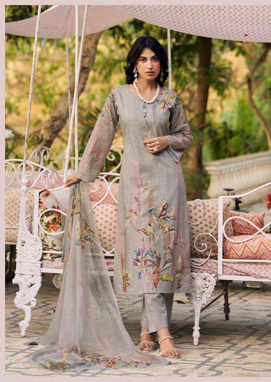 PRM Trendz Floris Lawn Cotton Dress Material Wholesale Rate ( 8 Pcs Catalog )