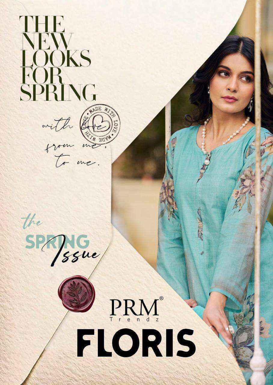 PRM Trendz Floris Lawn Cotton Dress Material Wholesale Rate ( 8 Pcs Catalog )