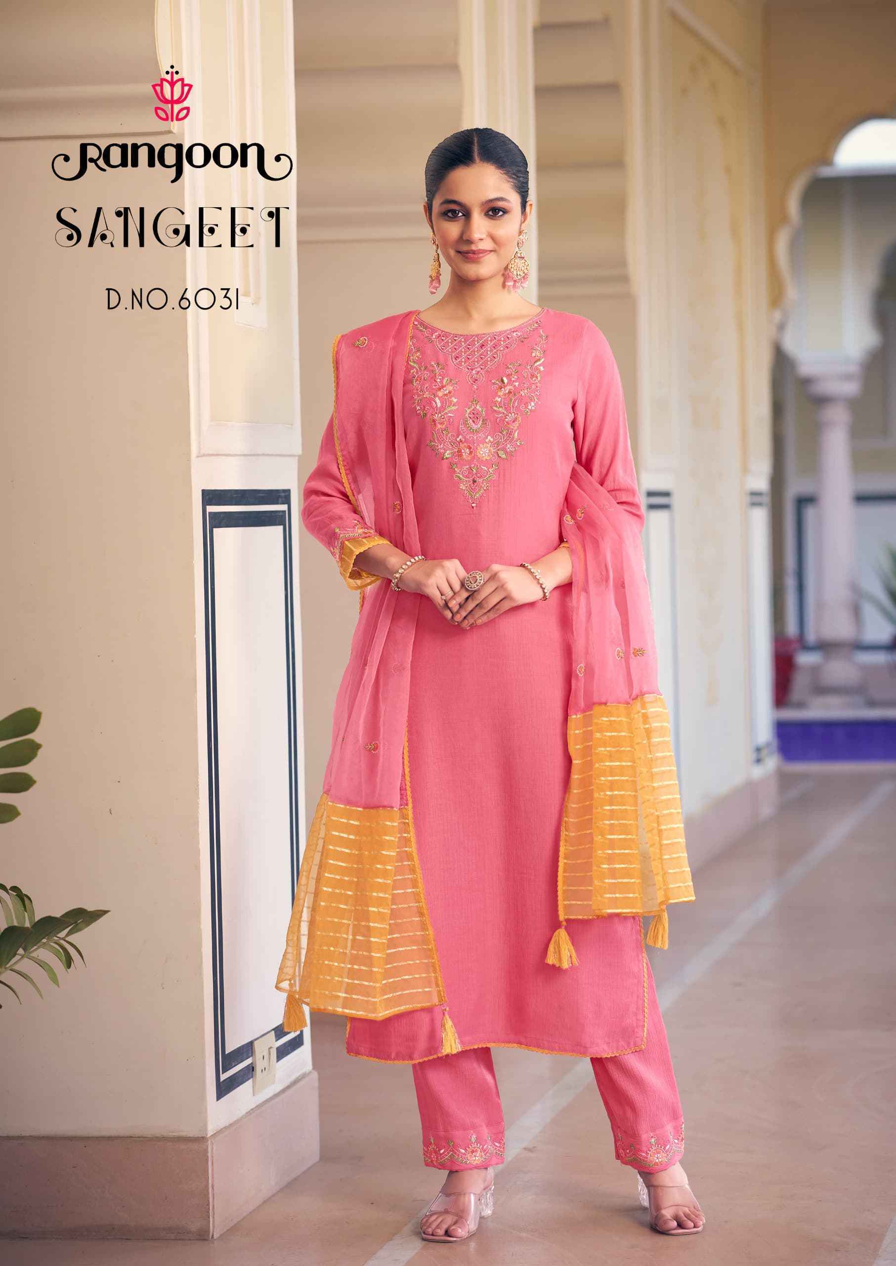 Rangoon Sangeet Viscouse Kurti Combo Set Wholesale Price ( 4 Pcs Catalog )