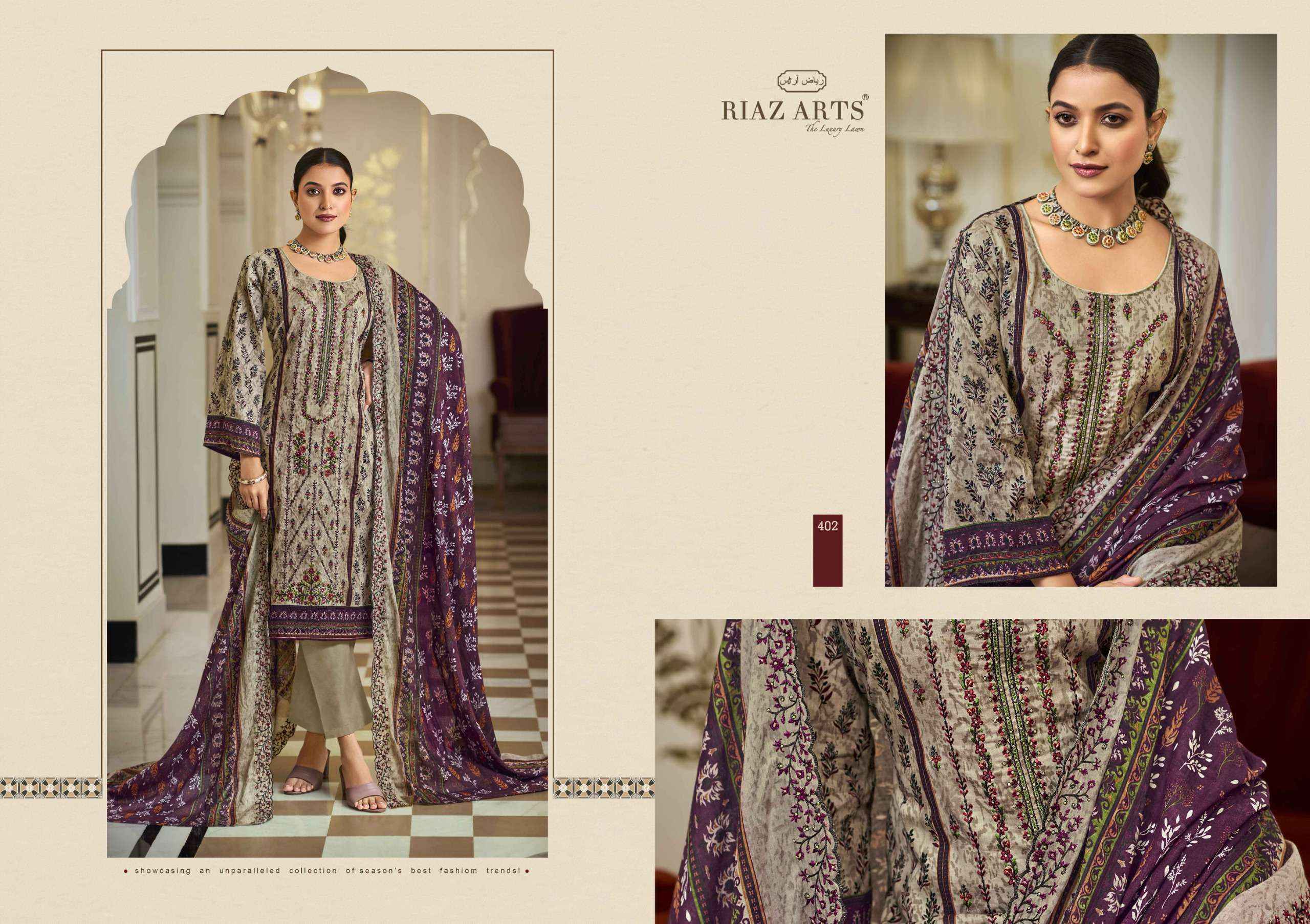 Riaz Arts Bin Saeed Hit List Cotton Lawn Dress Material wholesale Surat ( 6 Pcs Catalogue )