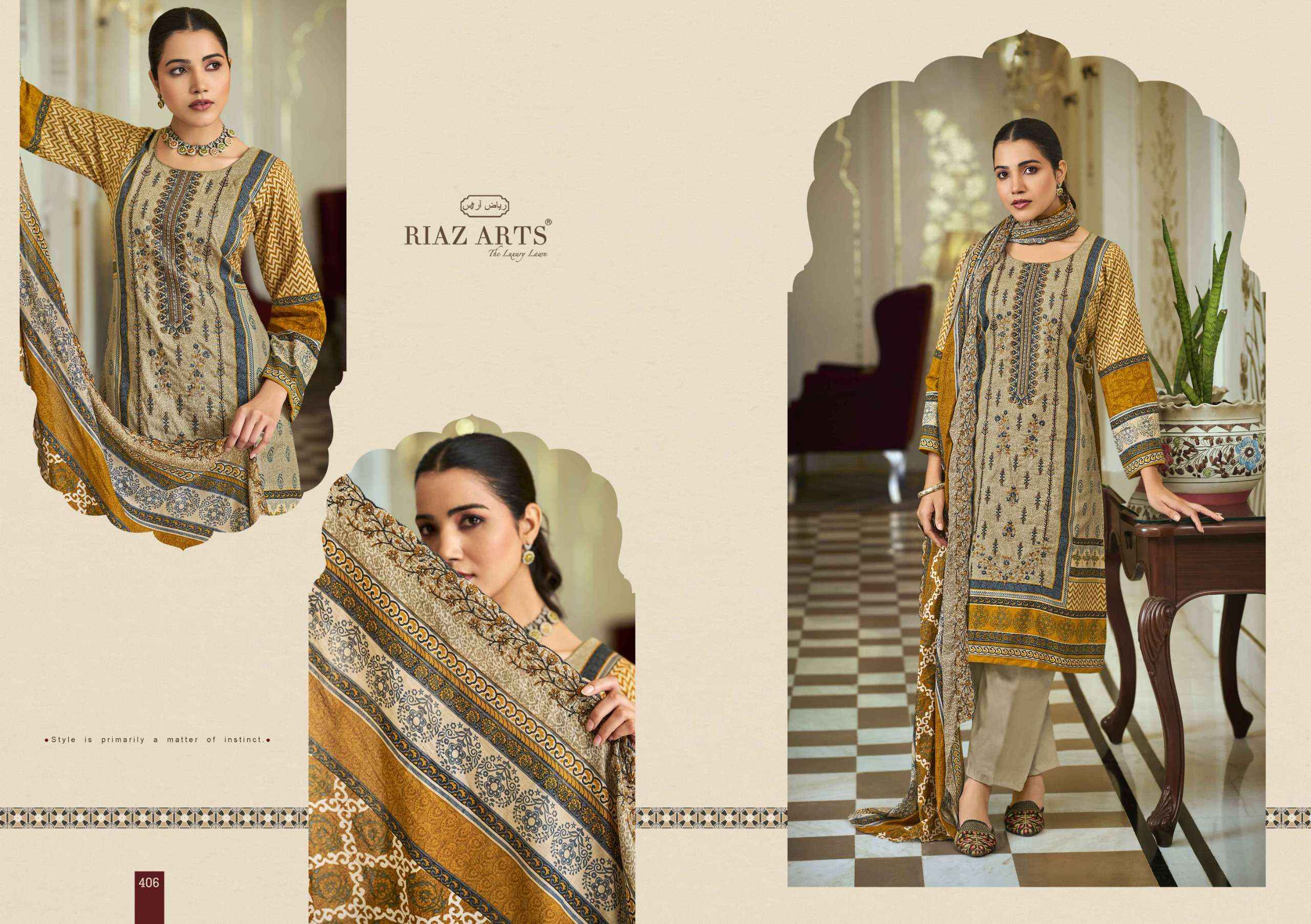 Riaz Arts Bin Saeed Hit List Cotton Lawn Dress Material wholesale Surat ( 6 Pcs Catalogue )