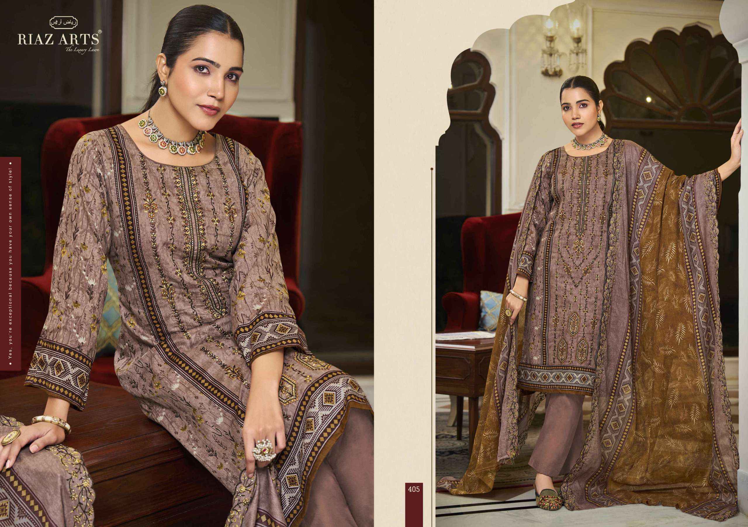 Riaz Arts Bin Saeed Hit List Cotton Lawn Dress Material wholesale Surat ( 6 Pcs Catalogue )