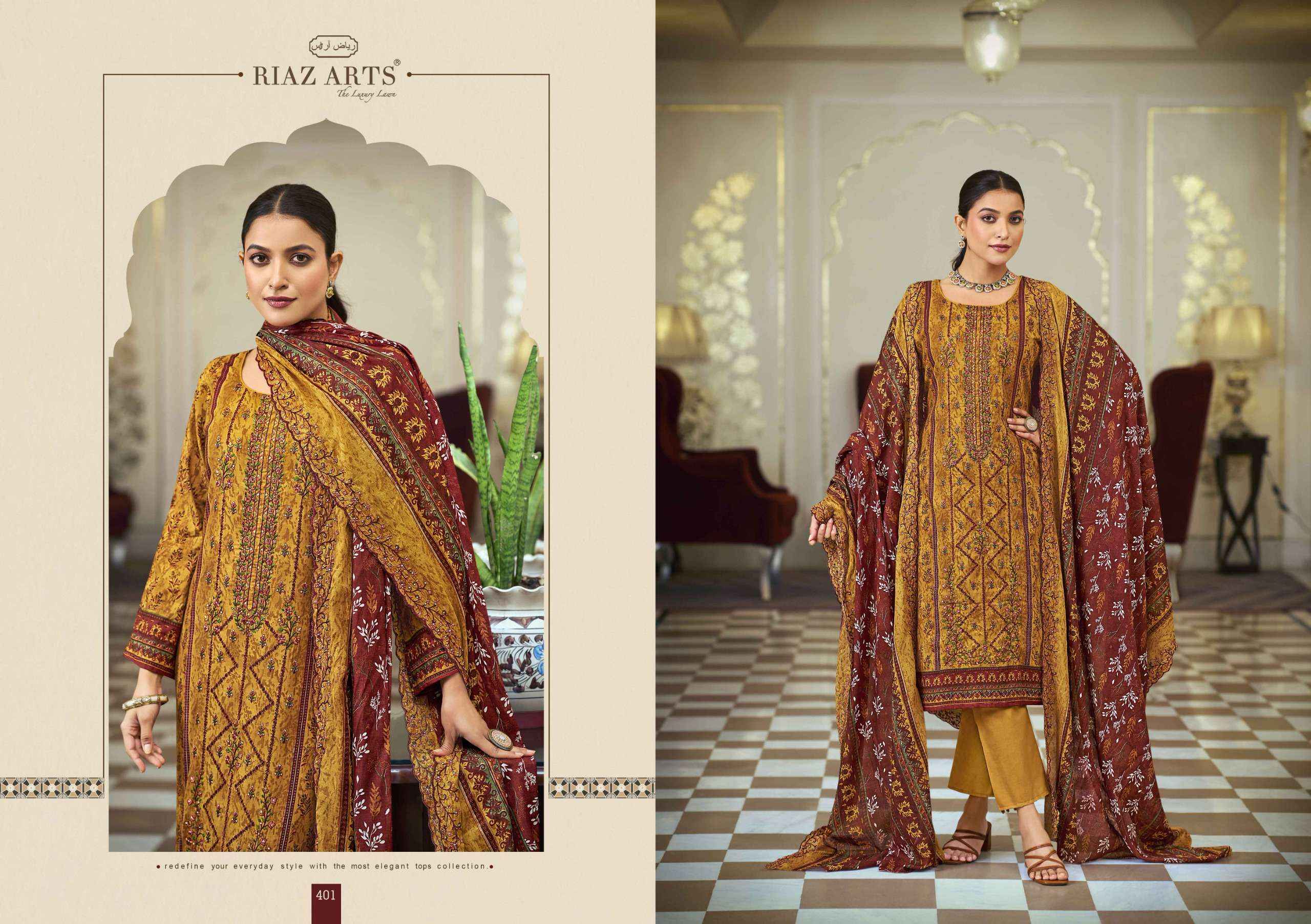 Riaz Arts Bin Saeed Hit List Cotton Lawn Dress Material wholesale Surat ( 6 Pcs Catalogue )