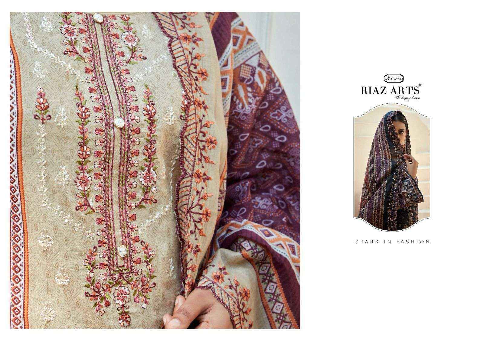 Riaz Arts Bin Saeed Vol 6 Pure Cotton Dress Material ( 8 Pcs Catalogue )