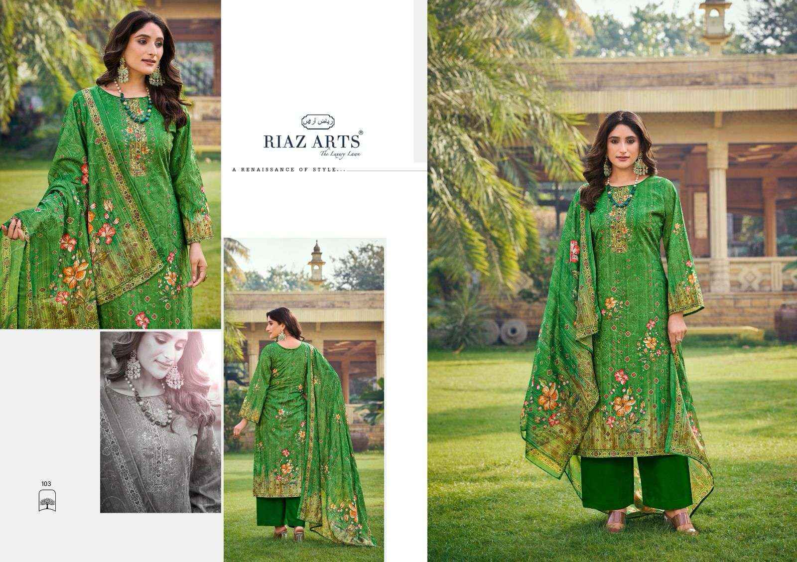 Riaz Arts Ishq Sufiyana Cotton Salwar Kameez Wholesale Price ( 4 Pcs Catalogue )