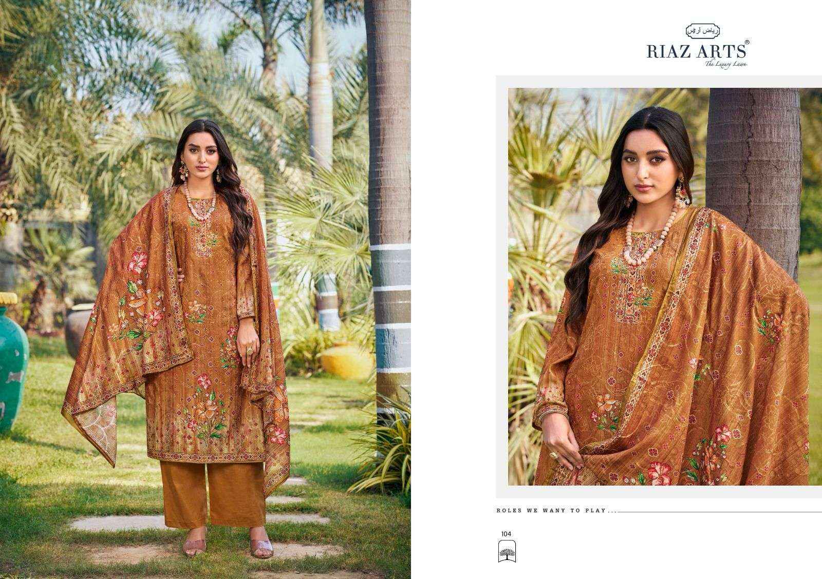Riaz Arts Ishq Sufiyana Cotton Salwar Kameez Wholesale Price ( 4 Pcs Catalogue )