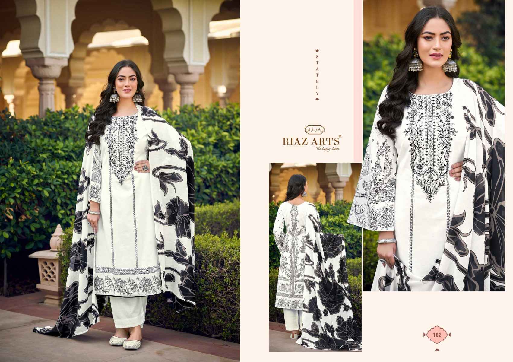 Riaz Arts Musafir Vol 22 Lawn Cotton Dress Material ( 6 pcs Catalogue )