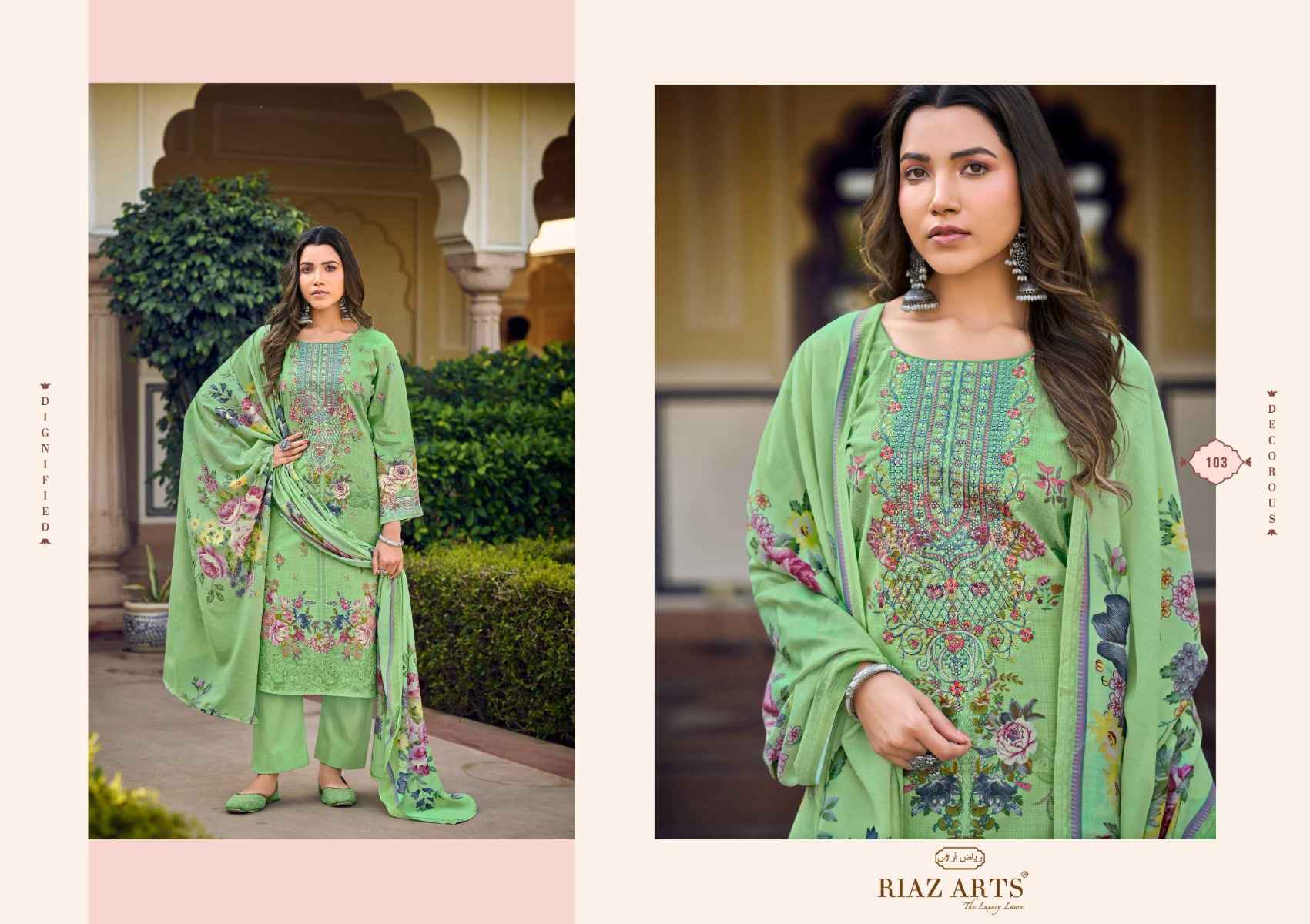 Riaz Arts Musafir Vol 22 Lawn Cotton Dress Material ( 6 pcs Catalogue )