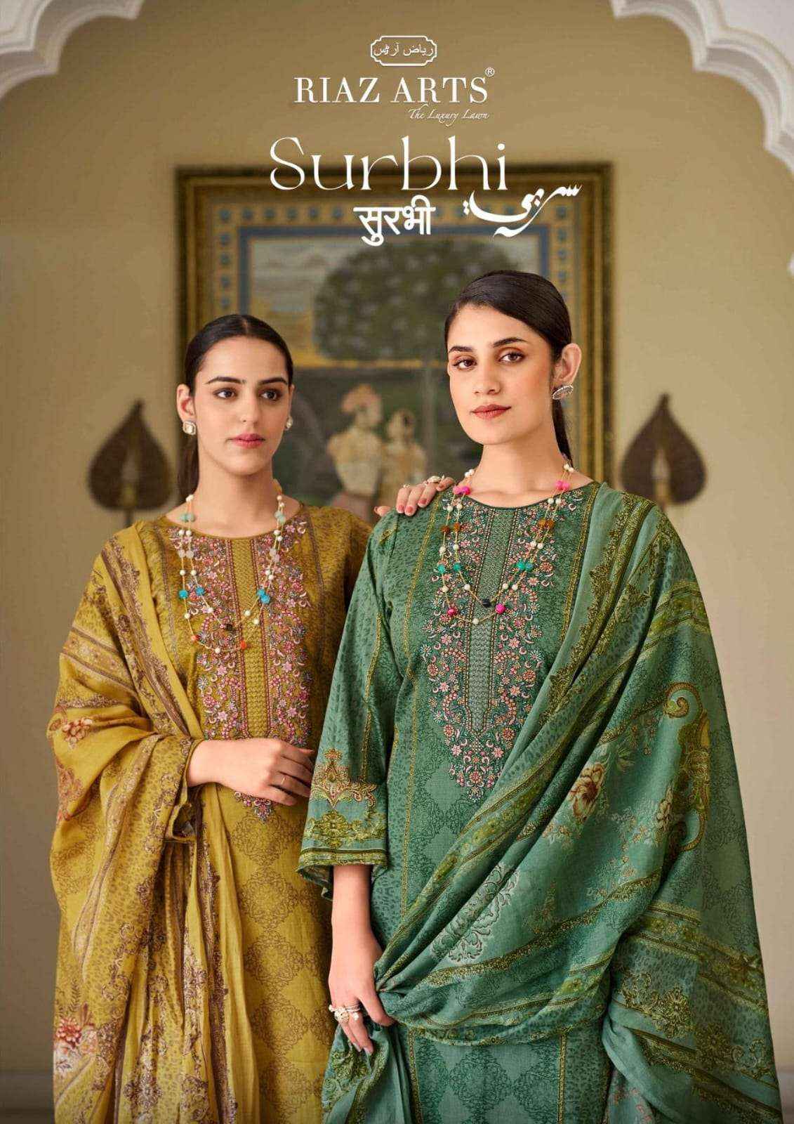 Riaz Arts Surbhi Pure Karachi Lawn Dress Material ( 4 Pcs Catalogue )