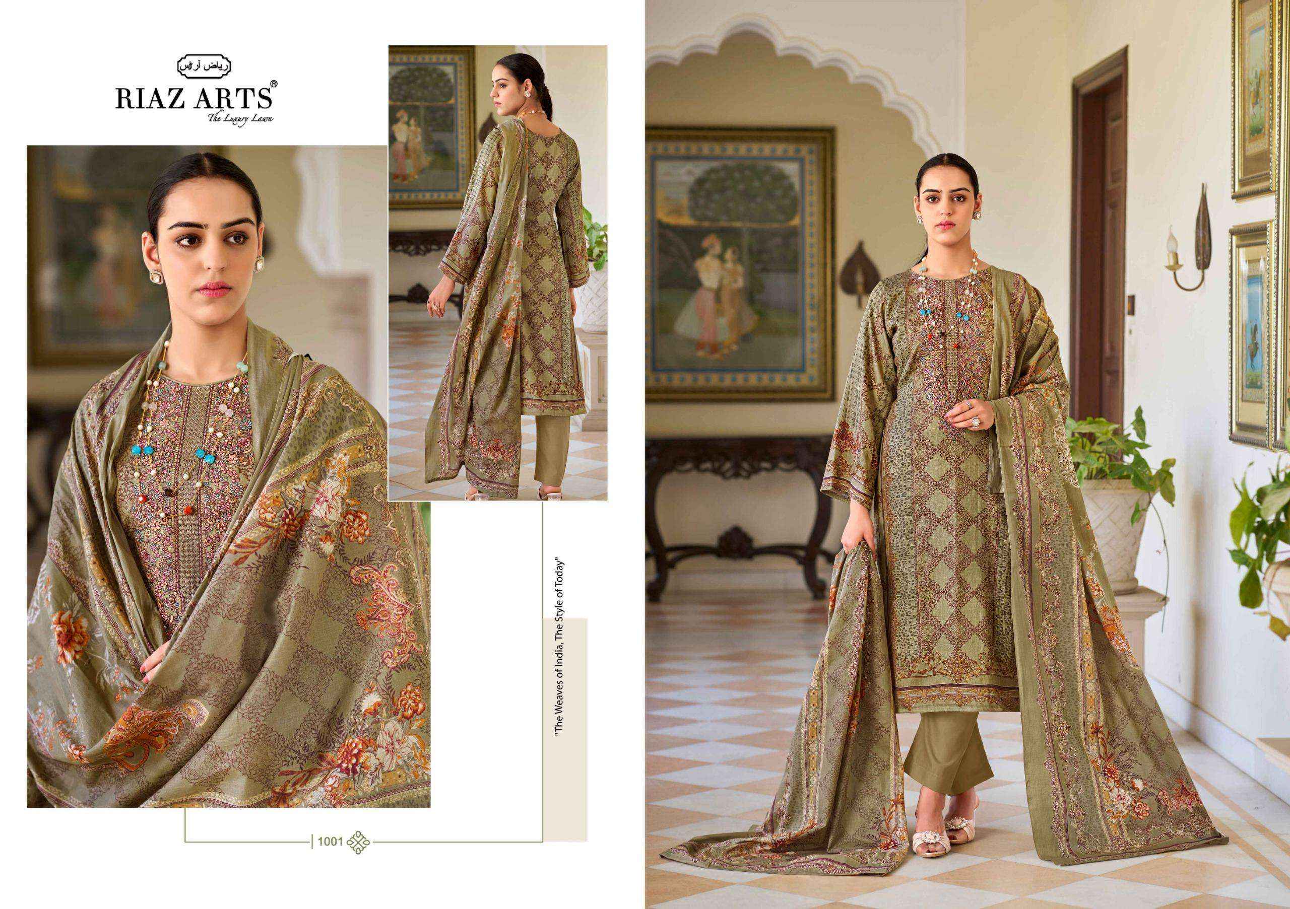 Riaz Arts Surbhi Pure Karachi Lawn Dress Material ( 4 Pcs Catalogue )
