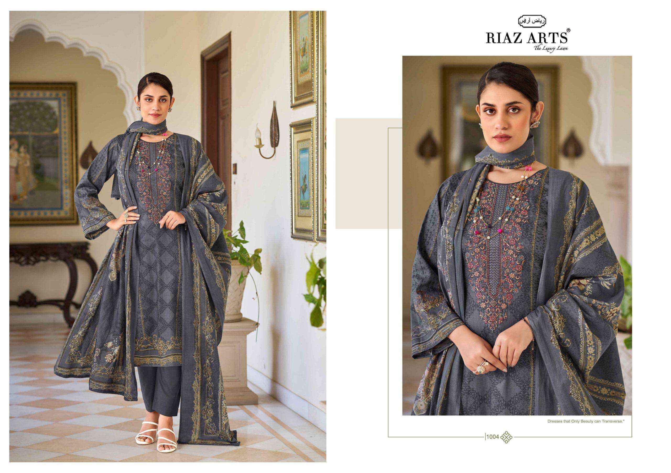 Riaz Arts Surbhi Pure Karachi Lawn Dress Material ( 4 Pcs Catalogue )