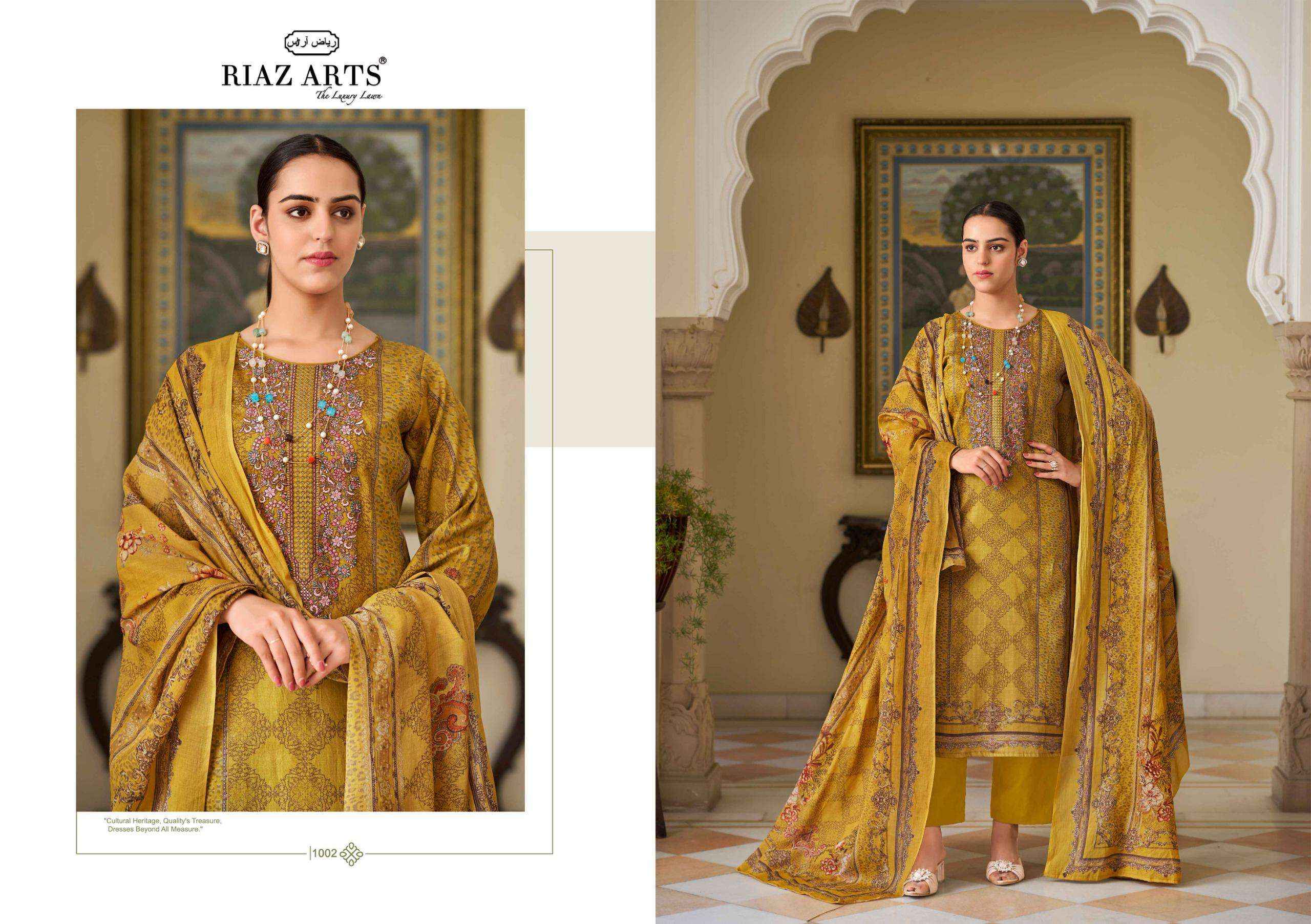 Riaz Arts Surbhi Pure Karachi Lawn Dress Material ( 4 Pcs Catalogue )