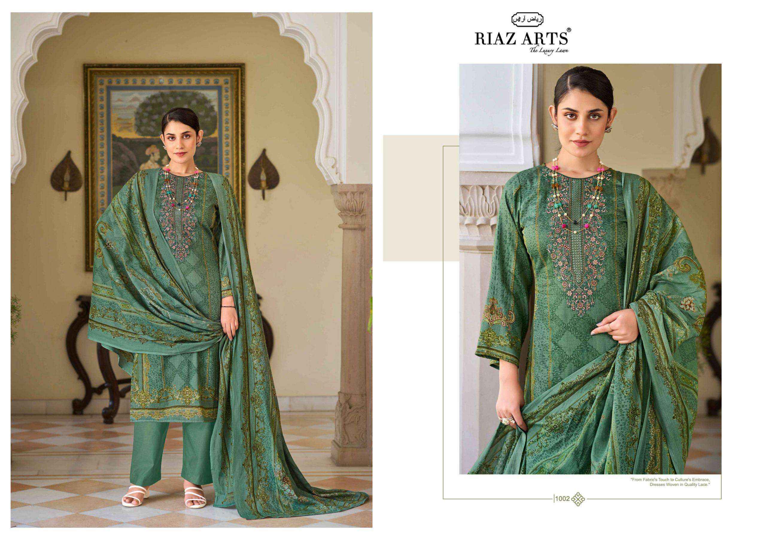 Riaz Arts Surbhi Pure Karachi Lawn Dress Material ( 4 Pcs Catalogue )