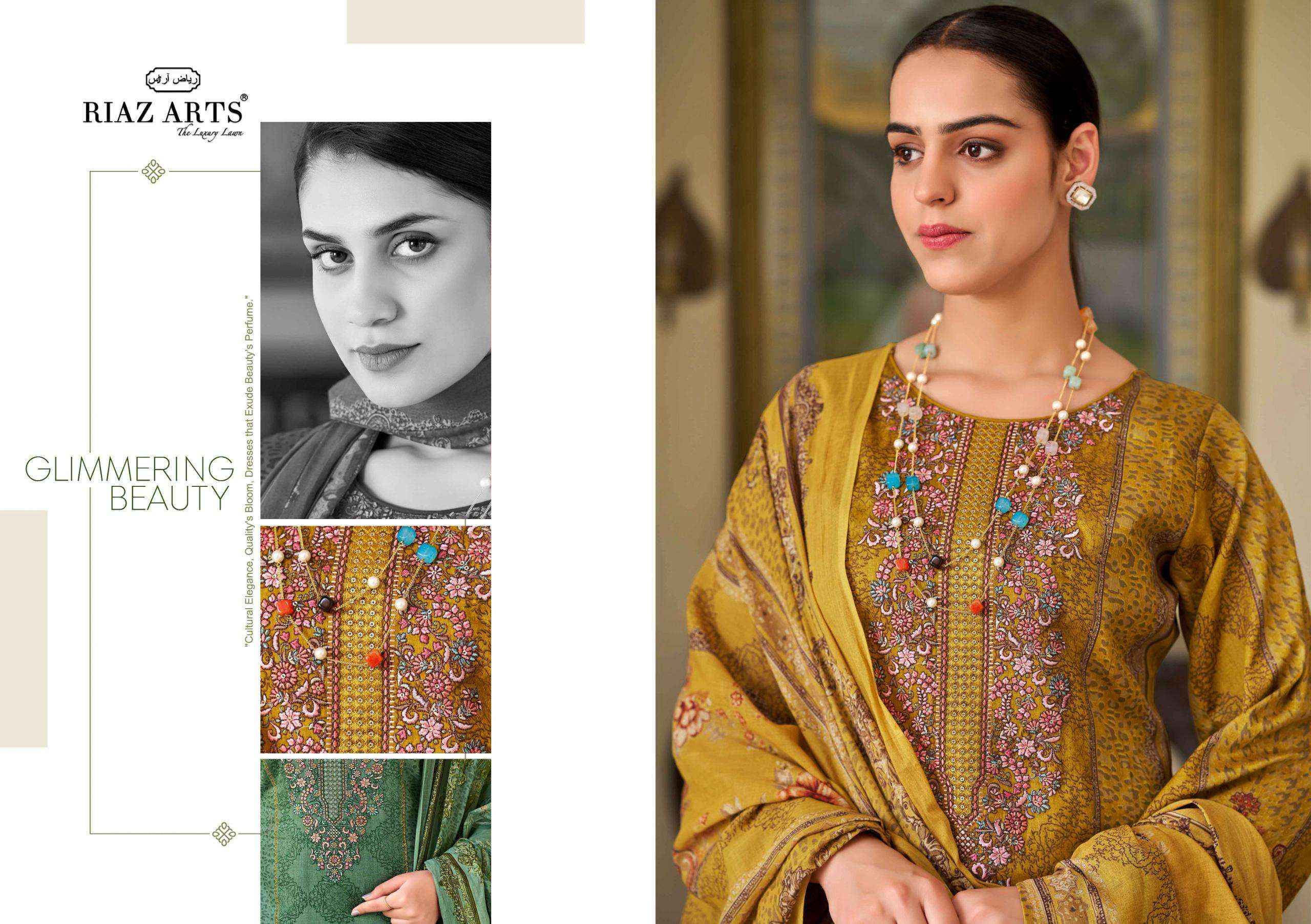 Riaz Arts Surbhi Pure Karachi Lawn Dress Material ( 4 Pcs Catalogue )