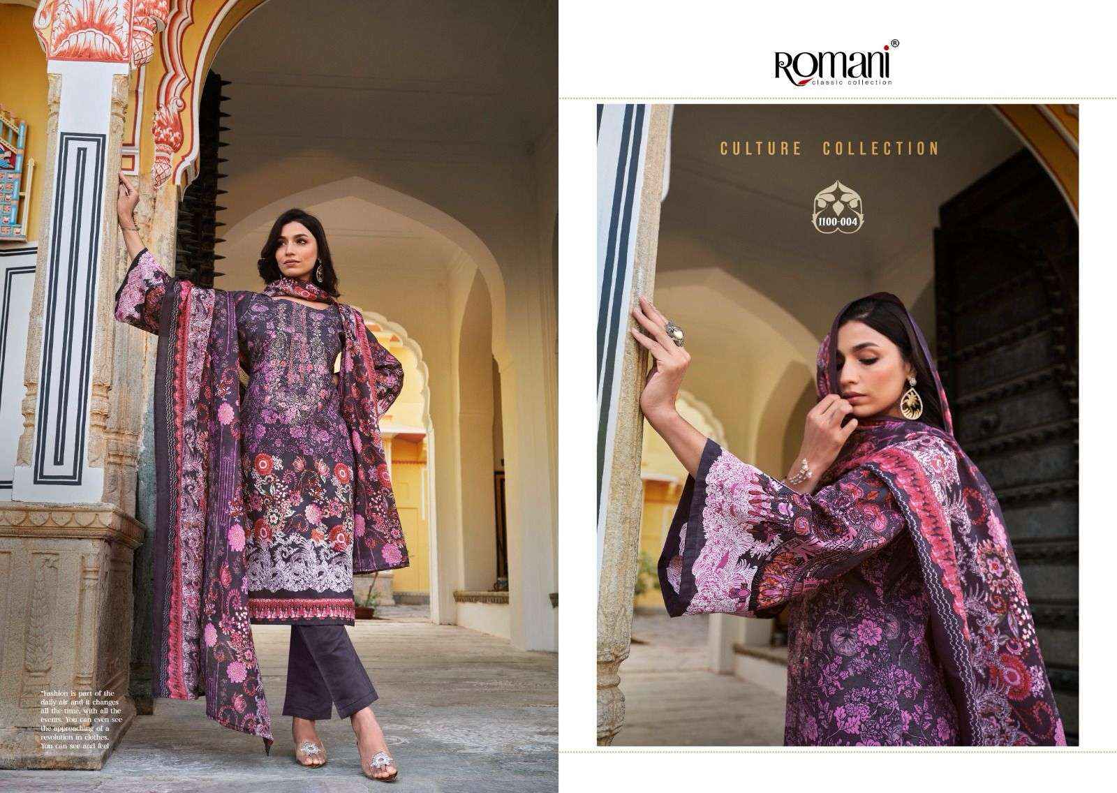 ROMANI AARZU VOL 16 COTTON DIGITAL PRINT WITH FANCY WORK SUIT WHOLESALE PRICE ( 8 PCS CATALOG )