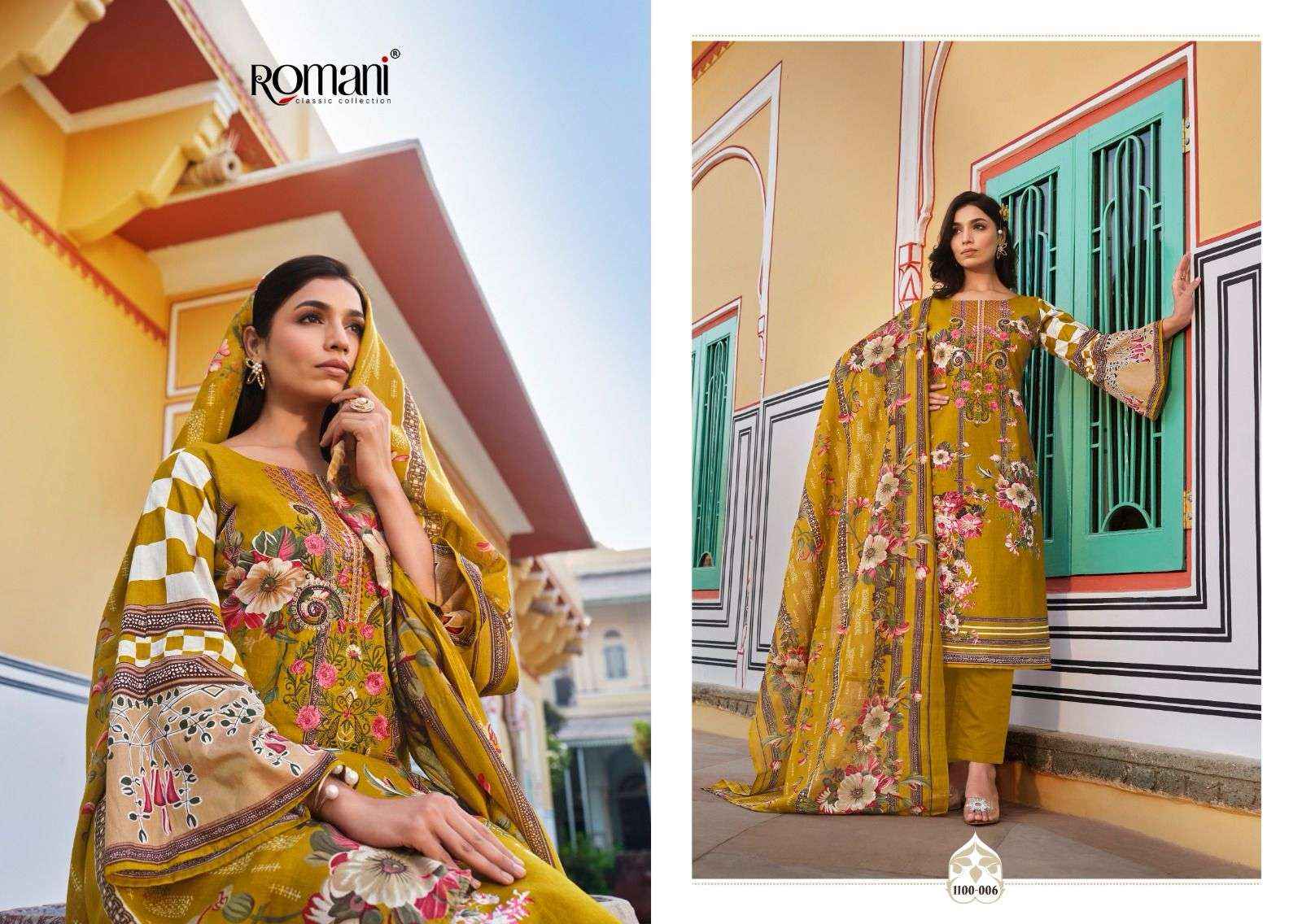 ROMANI AARZU VOL 16 COTTON DIGITAL PRINT WITH FANCY WORK SUIT WHOLESALE PRICE ( 8 PCS CATALOG )