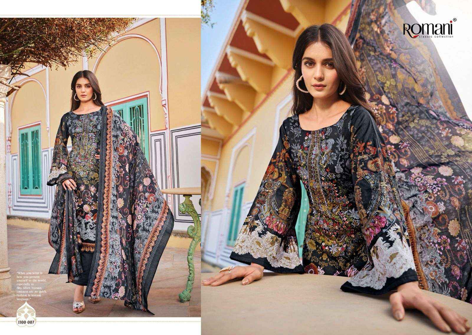 ROMANI AARZU VOL 16 COTTON DIGITAL PRINT WITH FANCY WORK SUIT WHOLESALE PRICE ( 8 PCS CATALOG )