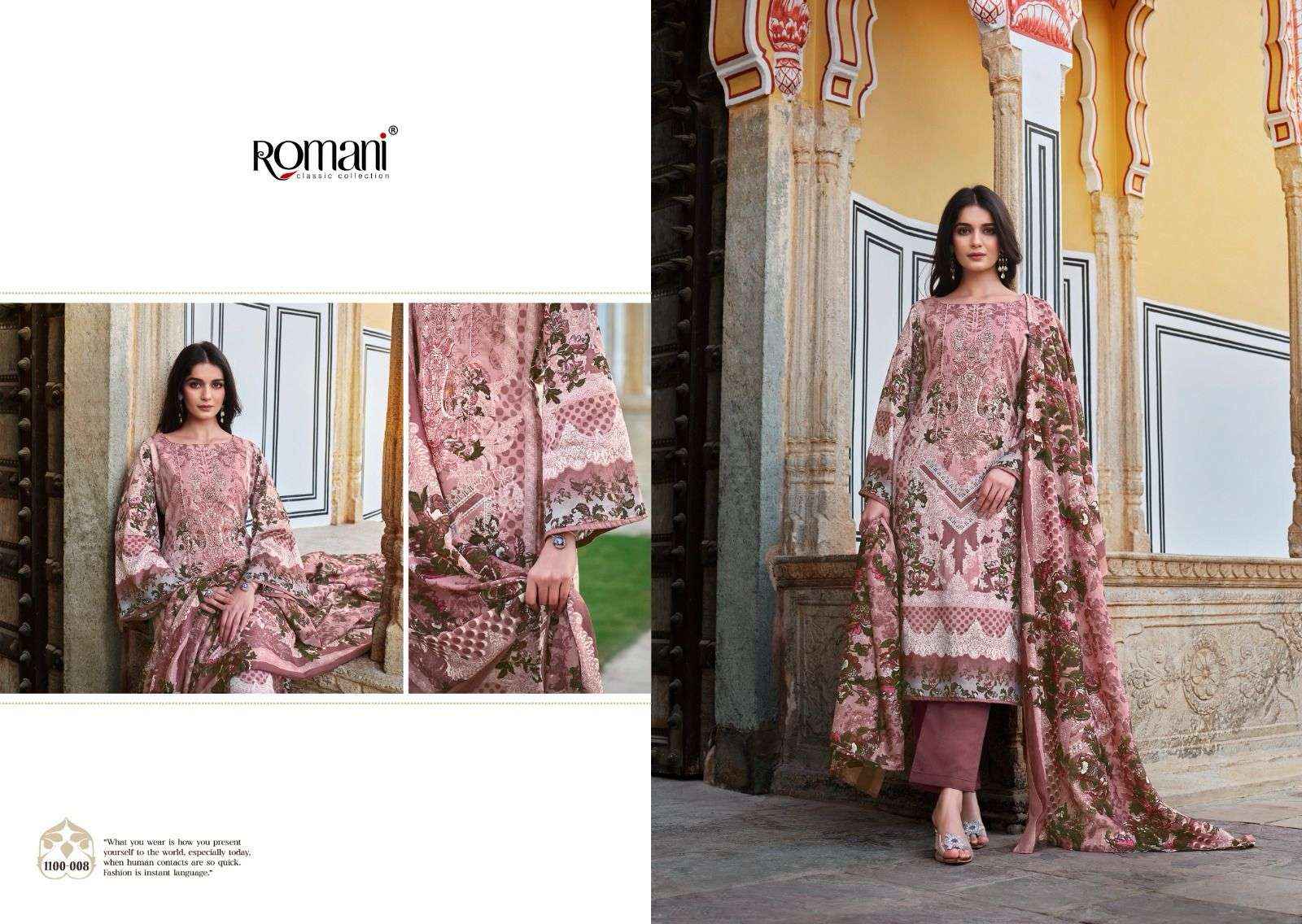 ROMANI AARZU VOL 16 COTTON DIGITAL PRINT WITH FANCY WORK SUIT WHOLESALE PRICE ( 8 PCS CATALOG )