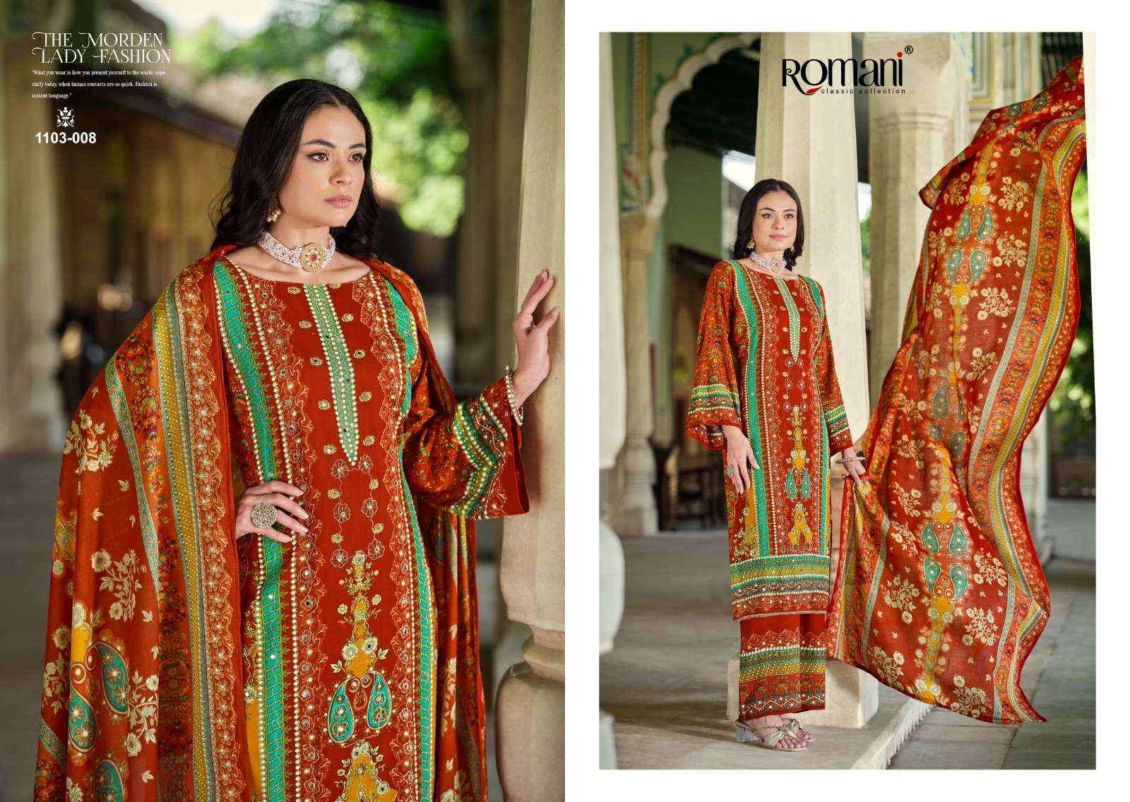 Romani Fashion Mahira Cotton Dress Material New Catalog ( 8 pcs Catalogue )