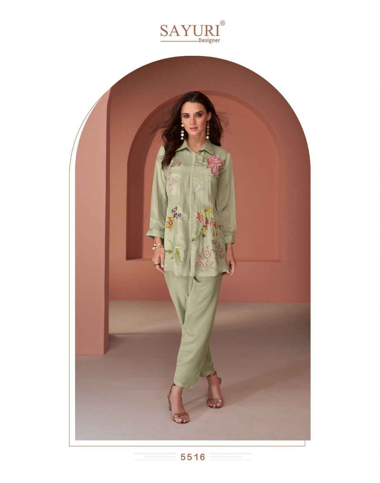 Sayuri Designer Pearl Silk Co Ord Set Wholesale Price ( 5 Pcs Catalog )