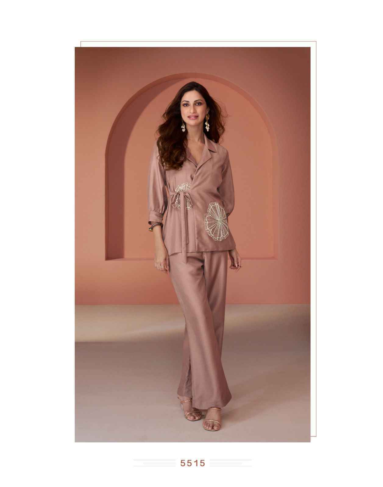 Sayuri Designer Pearl Silk Co Ord Set Wholesale Price ( 5 Pcs Catalog )