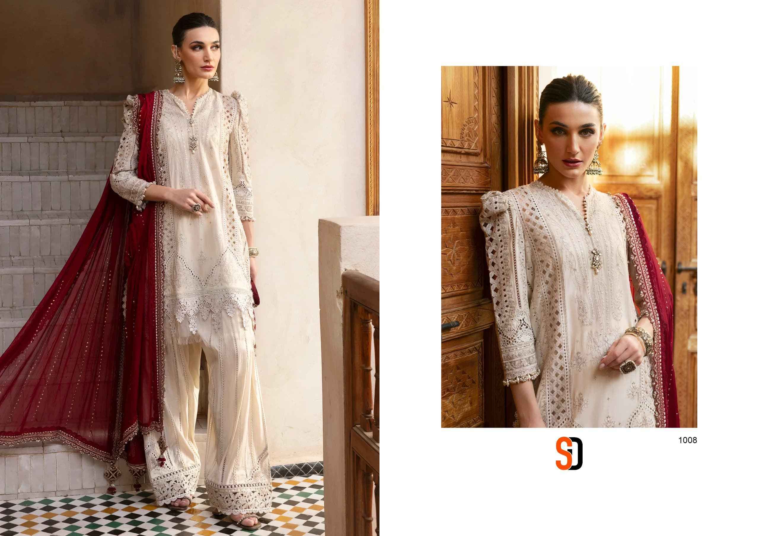 Shraddha Designer Maria-B Lawn Cotton Dress Material ( 8 pcs Catalogue )