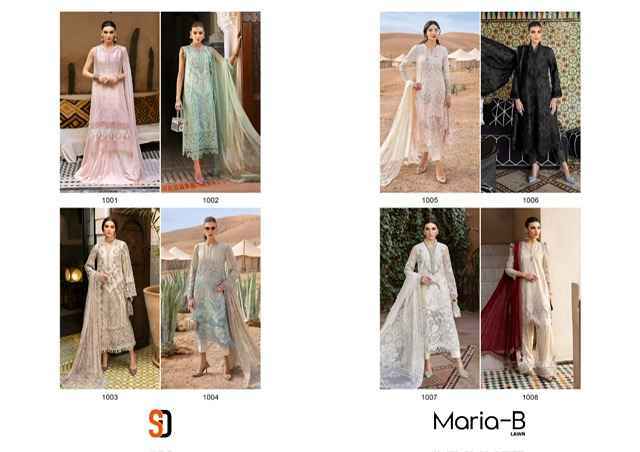 Shraddha Designer Maria-B Lawn Cotton Dress Material ( 8 pcs Catalogue )