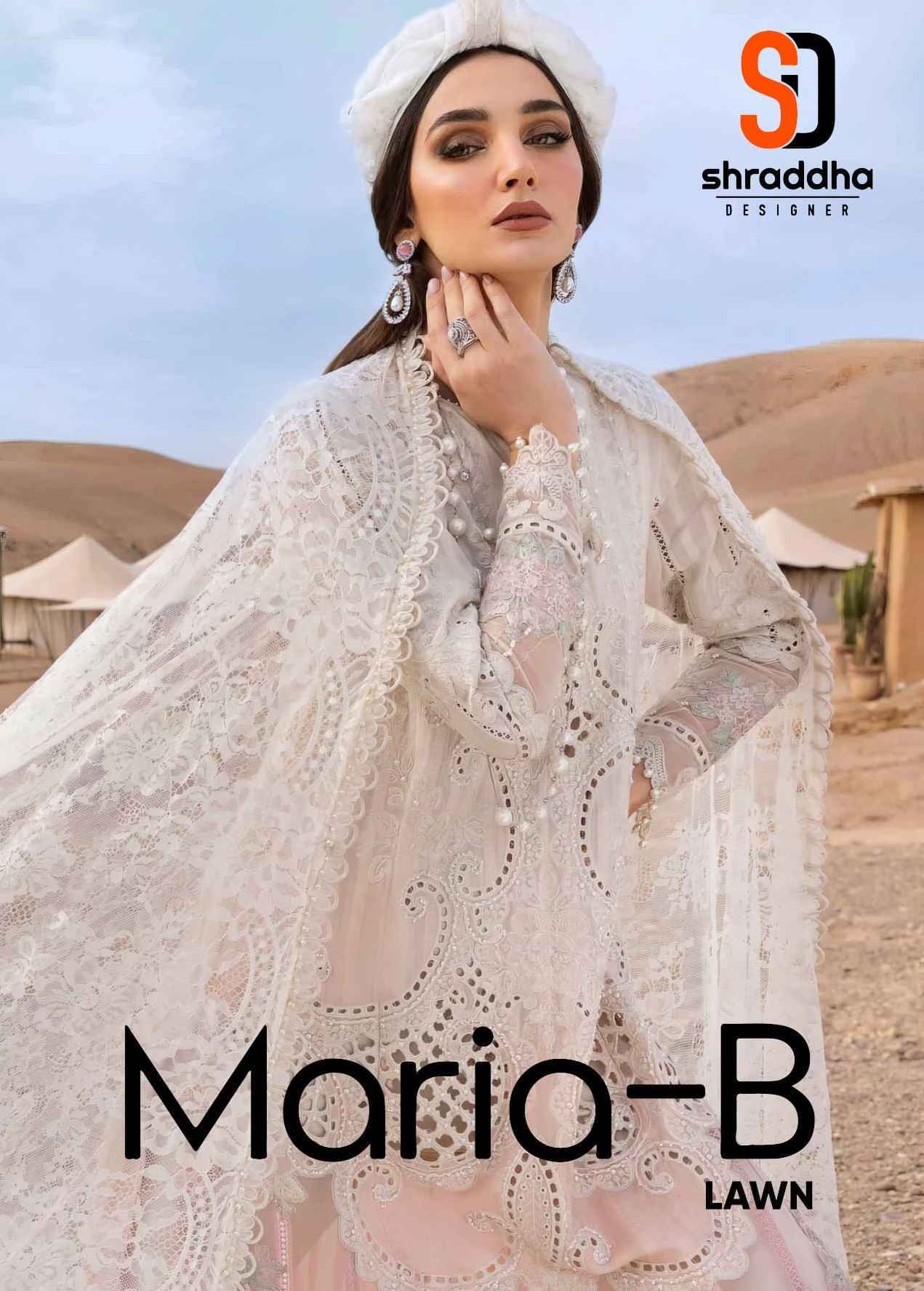 Shraddha Designer Maria-B Lawn Cotton Dress Material ( 8 pcs Catalogue )