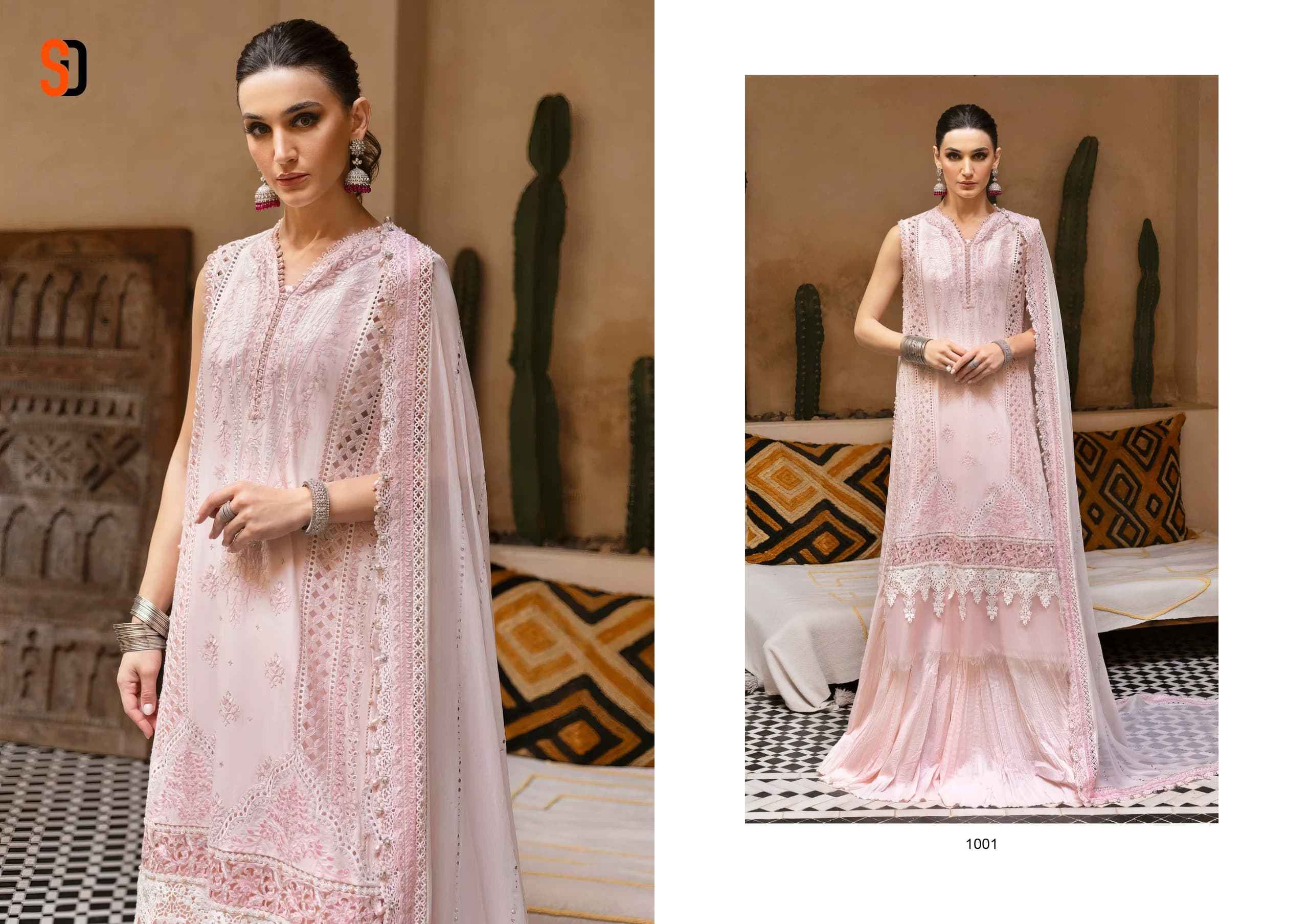 Shraddha Designer Maria-B Lawn Cotton Dress Material ( 8 pcs Catalogue )