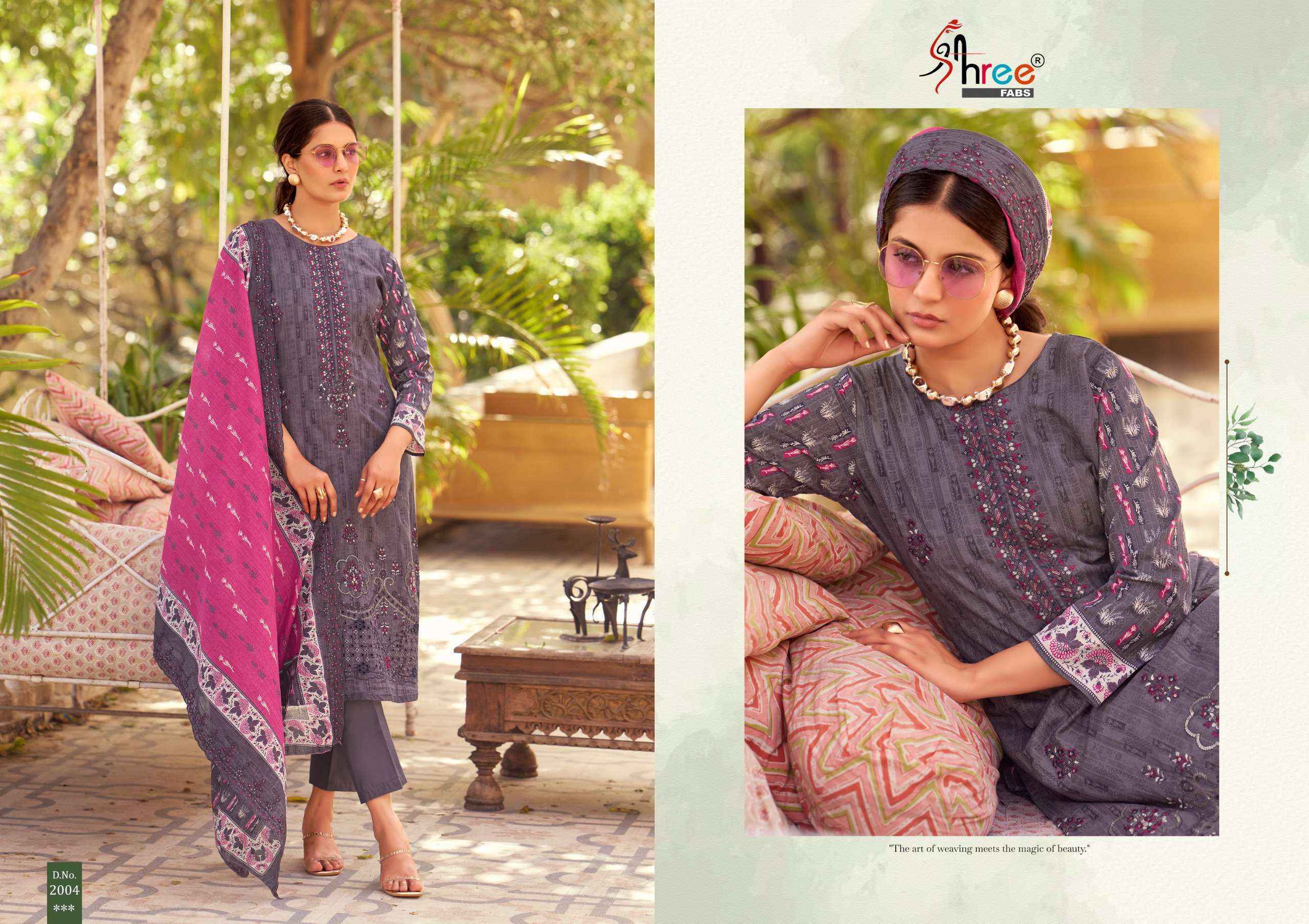 Shree Fabs Bin Saeed Lawn Collection Vol 20 Cotton Dress Material ( 6 pcs Catalogue )