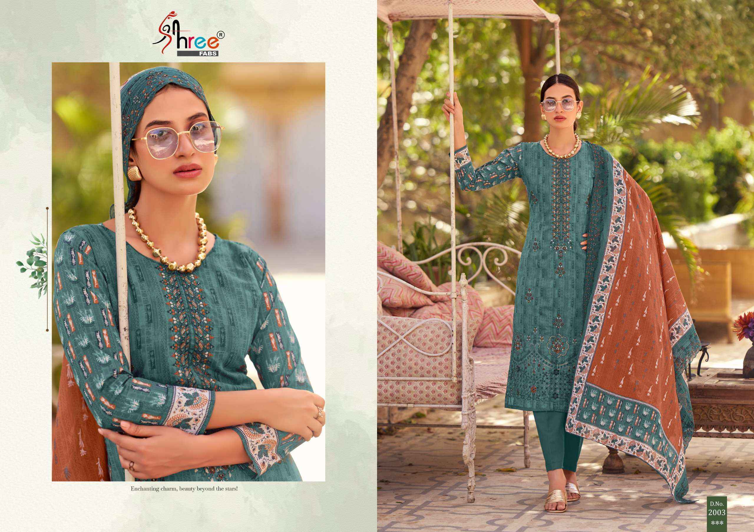 Shree Fabs Bin Saeed Lawn Collection Vol 20 Cotton Dress Material ( 6 pcs Catalogue )