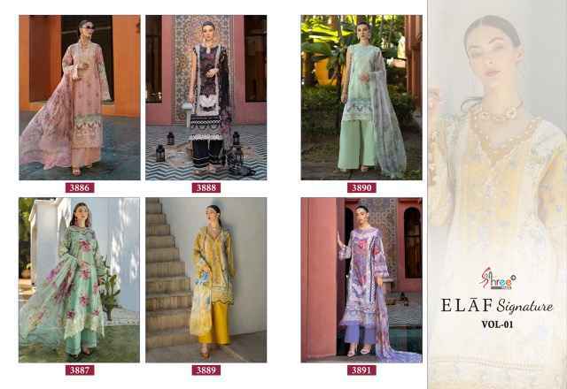 Shree Fabs Elaf Signature Vol 1 Viscouse Dress Material Wholesale Price ( 6 pcs Catalogue )