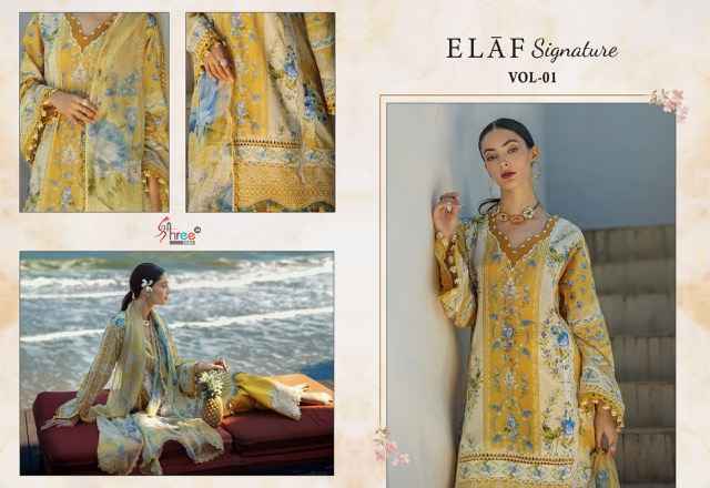 Shree Fabs Elaf Signature Vol 1 Viscouse Dress Material Wholesale Price ( 6 pcs Catalogue )