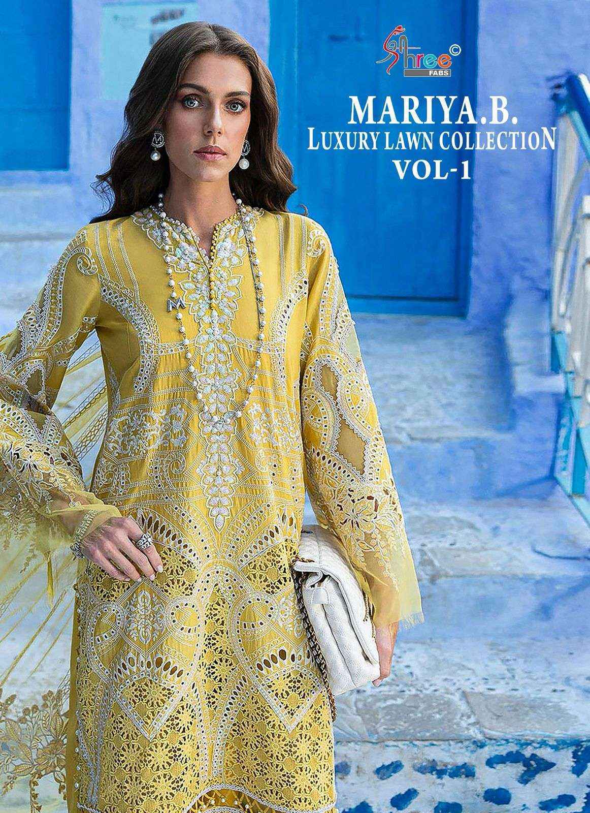Shree Fabs Mariya B Luxury Lawn Collection Vol 1 Cotton Pakistani Suits ( 7 pcs Catalogue )